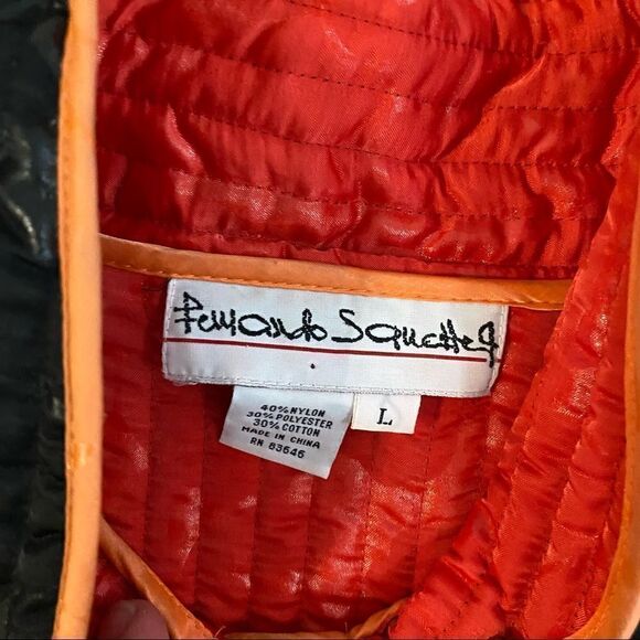 Vintage Asian quilted tunic lounge jacket L - Picture 2 of 5